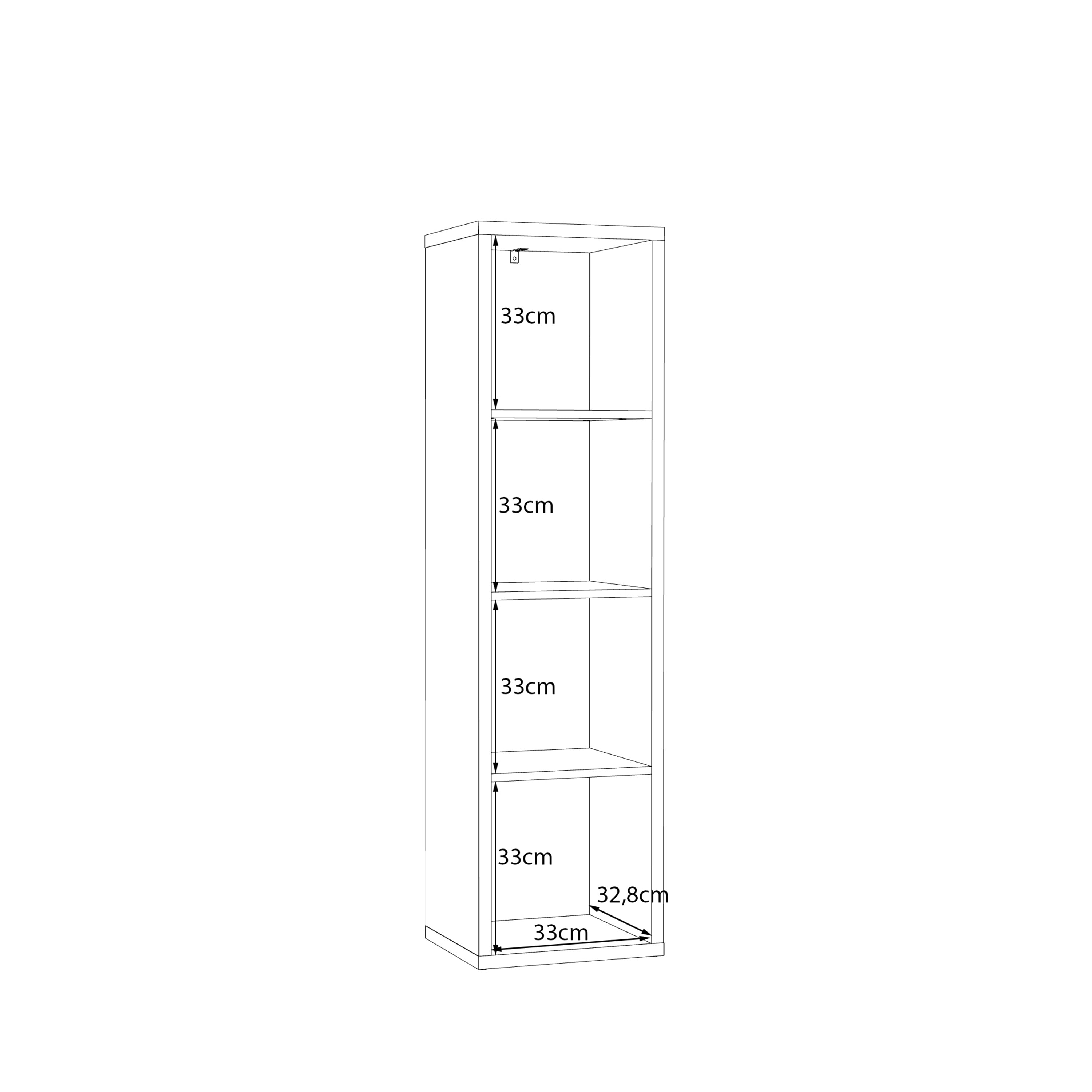 Mauro 3 Shelves Storage Unit in Blue