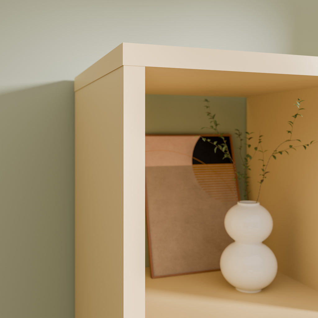 Mauro 3 Shelves Storage Unit in Yellow