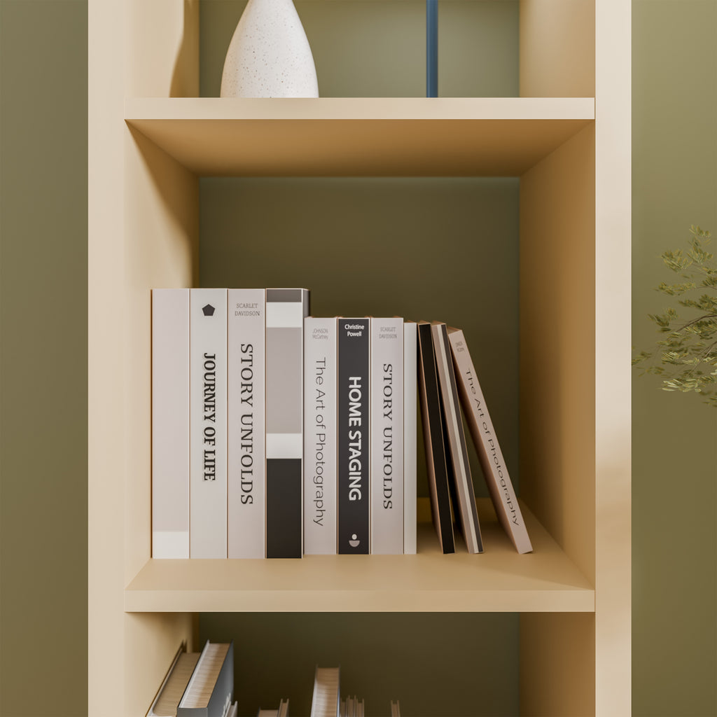 Mauro 3 Shelves Storage Unit in Yellow