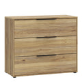Orkney 3 Drawer Chest in Mauvella Oak