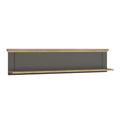 Pontypool Wall Shelf in Grey and Mauvella Oak