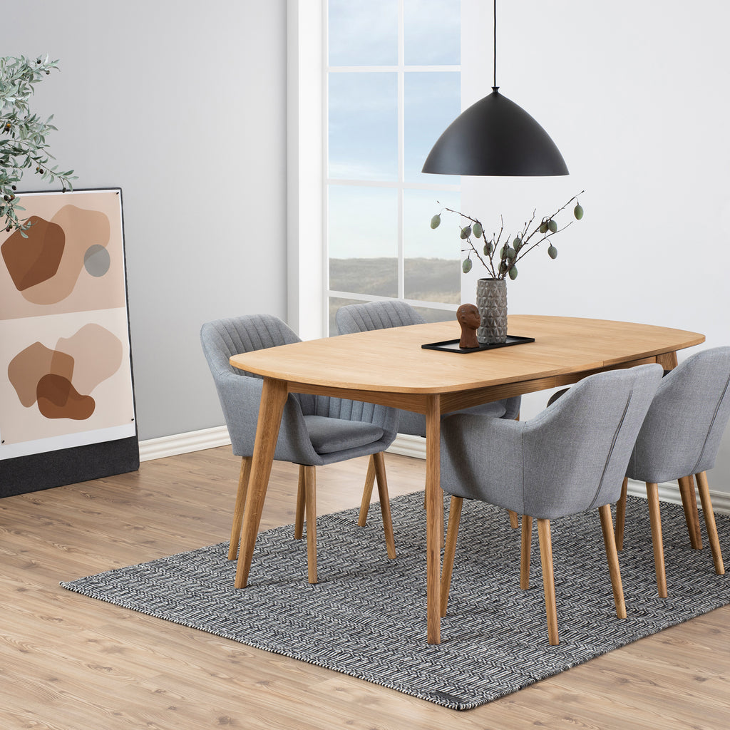 Marte Extendable Dining Table in Oak 180/270 x 102 x 76cm