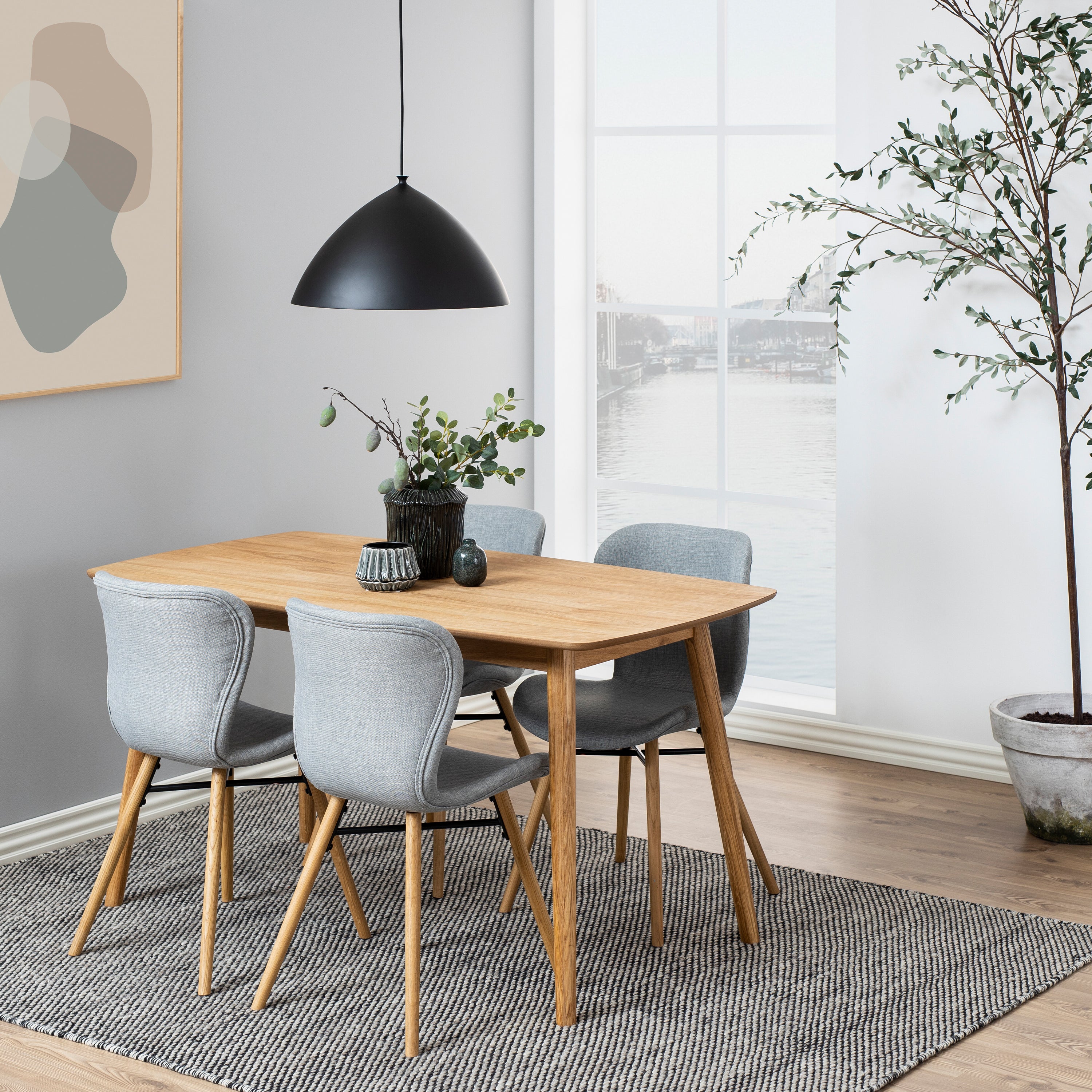 Nagano Rectangular Dining Table in Oak 150x80cm