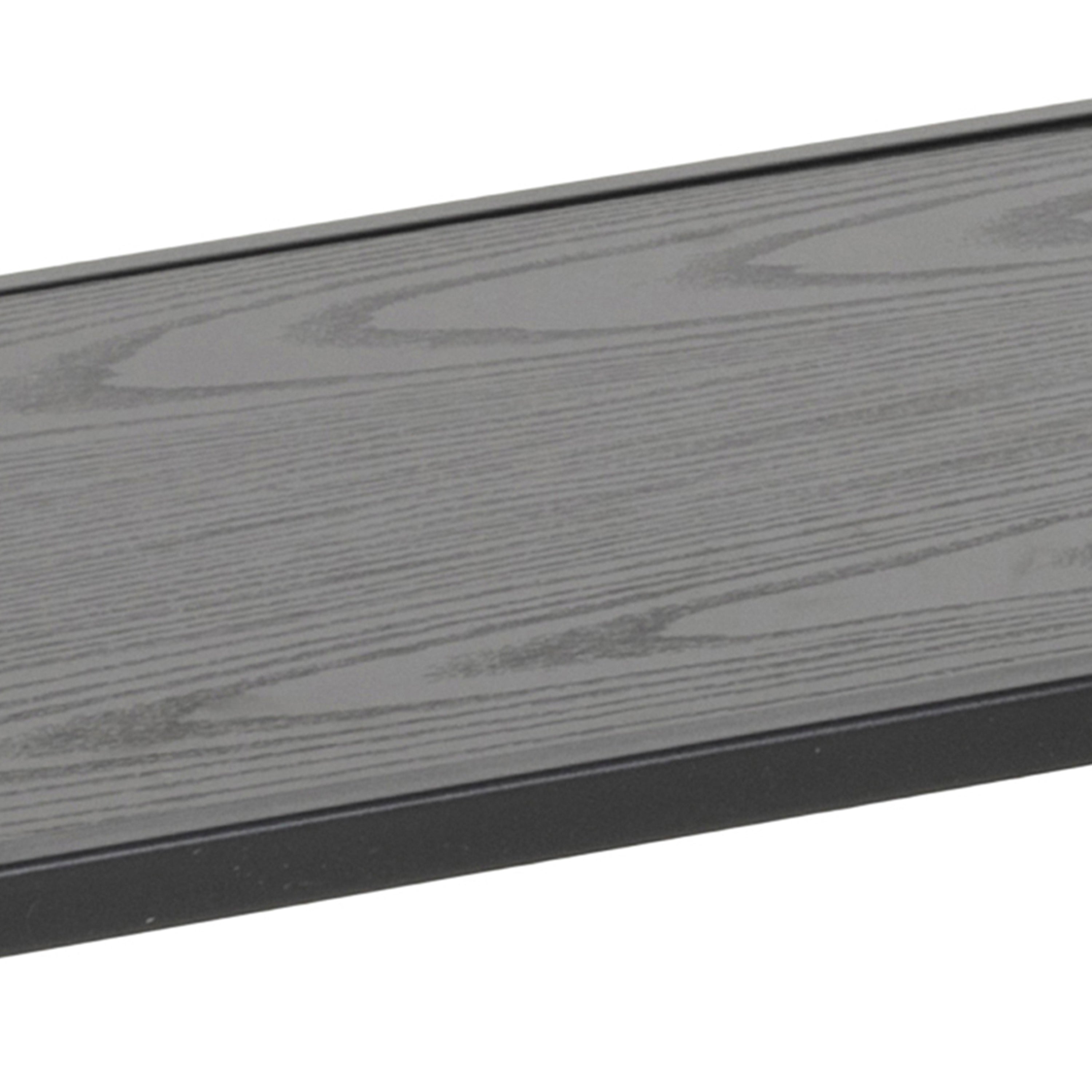 Seaford Wide Grey Steel Bookcase With 4 Grey Melamine Shelves