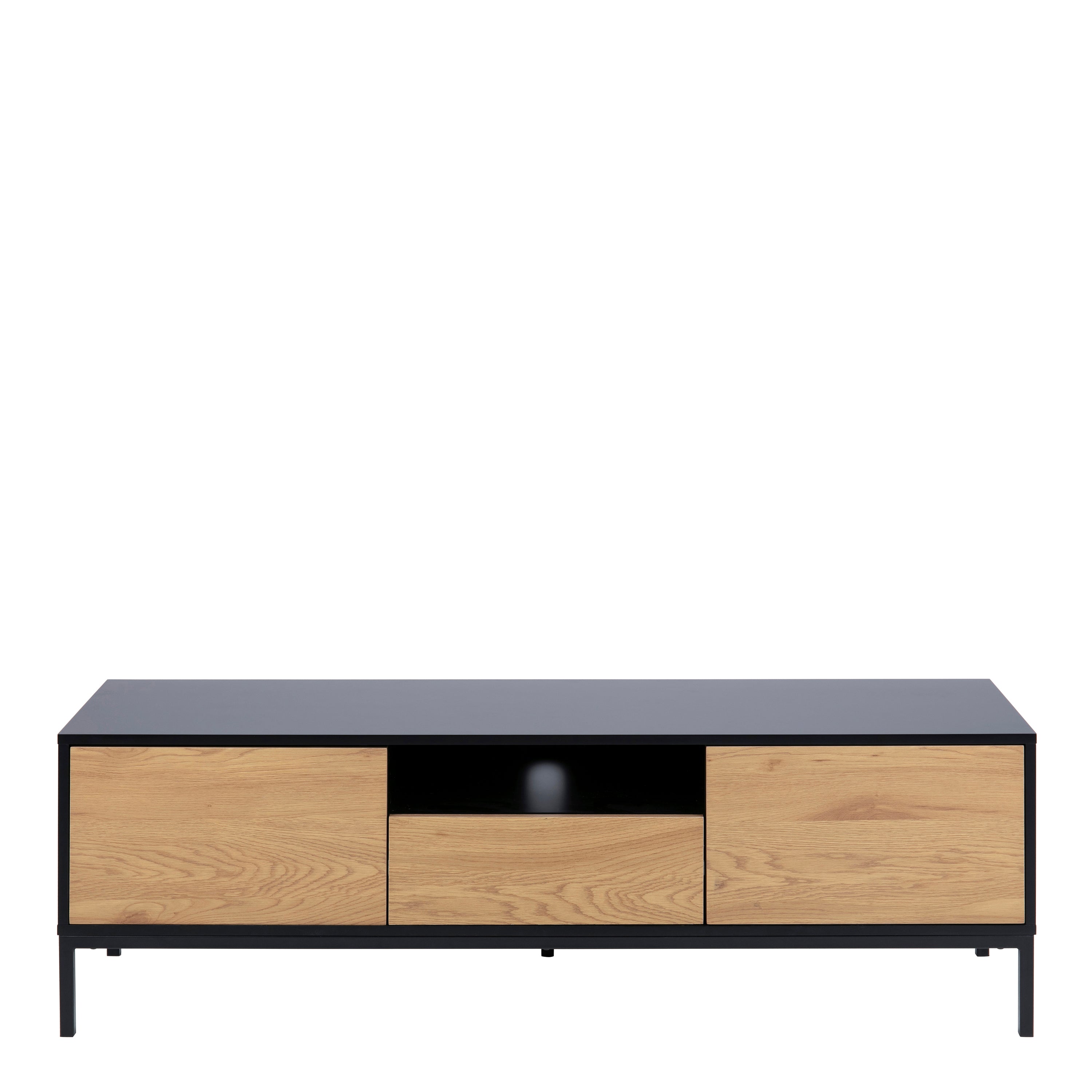 Seaford Wide Grey Steel Bookcase With 4 Grey Melamine Shelves