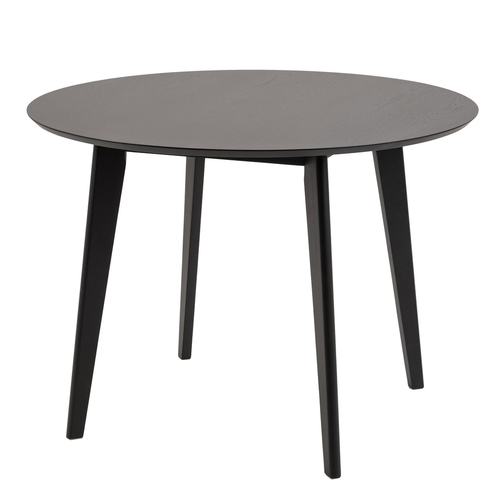 Roxby Round Dining Table in Black 105cm