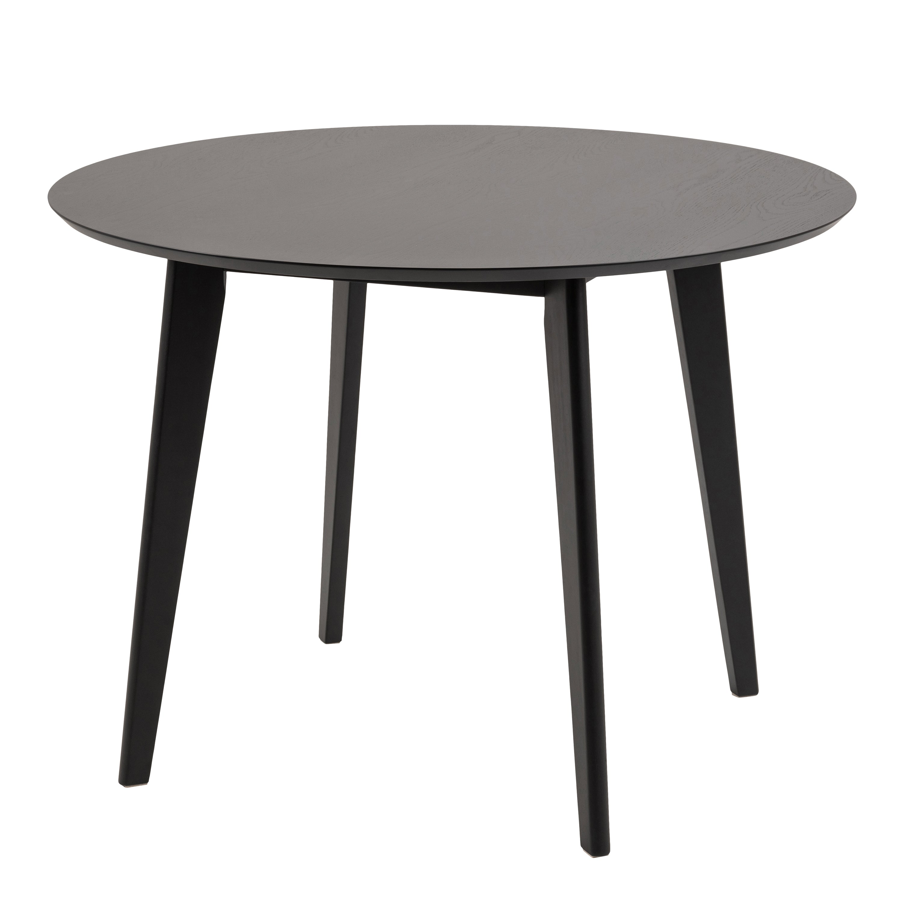 Roxby Round Dining Table in Black 105cm