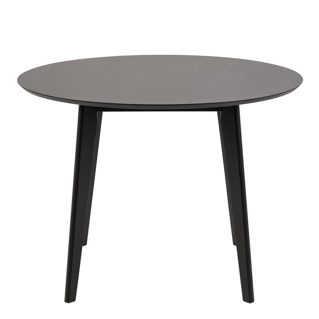 Roxby Round Dining Table in Black 105cm