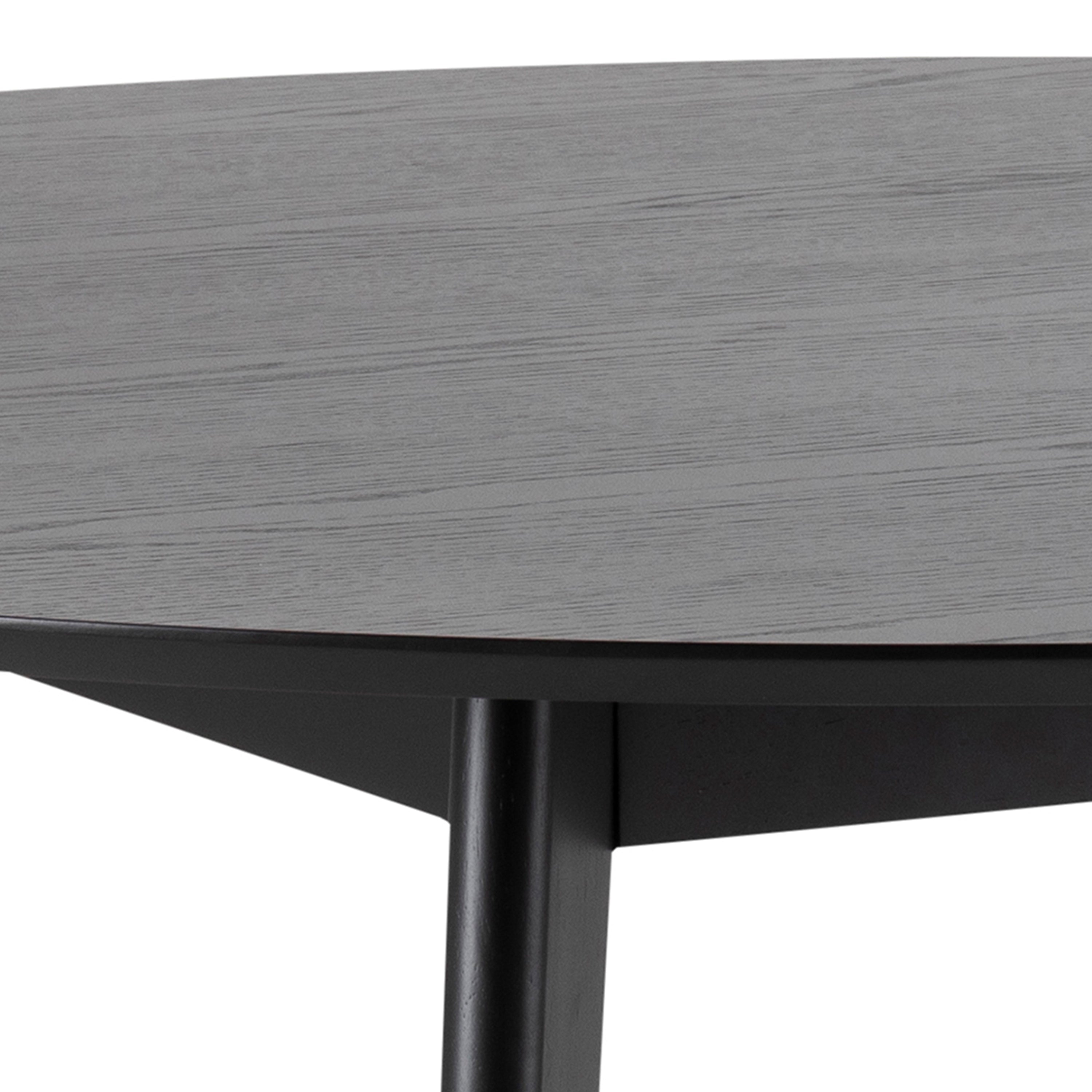 Roxby Round Dining Table in Black 140cm