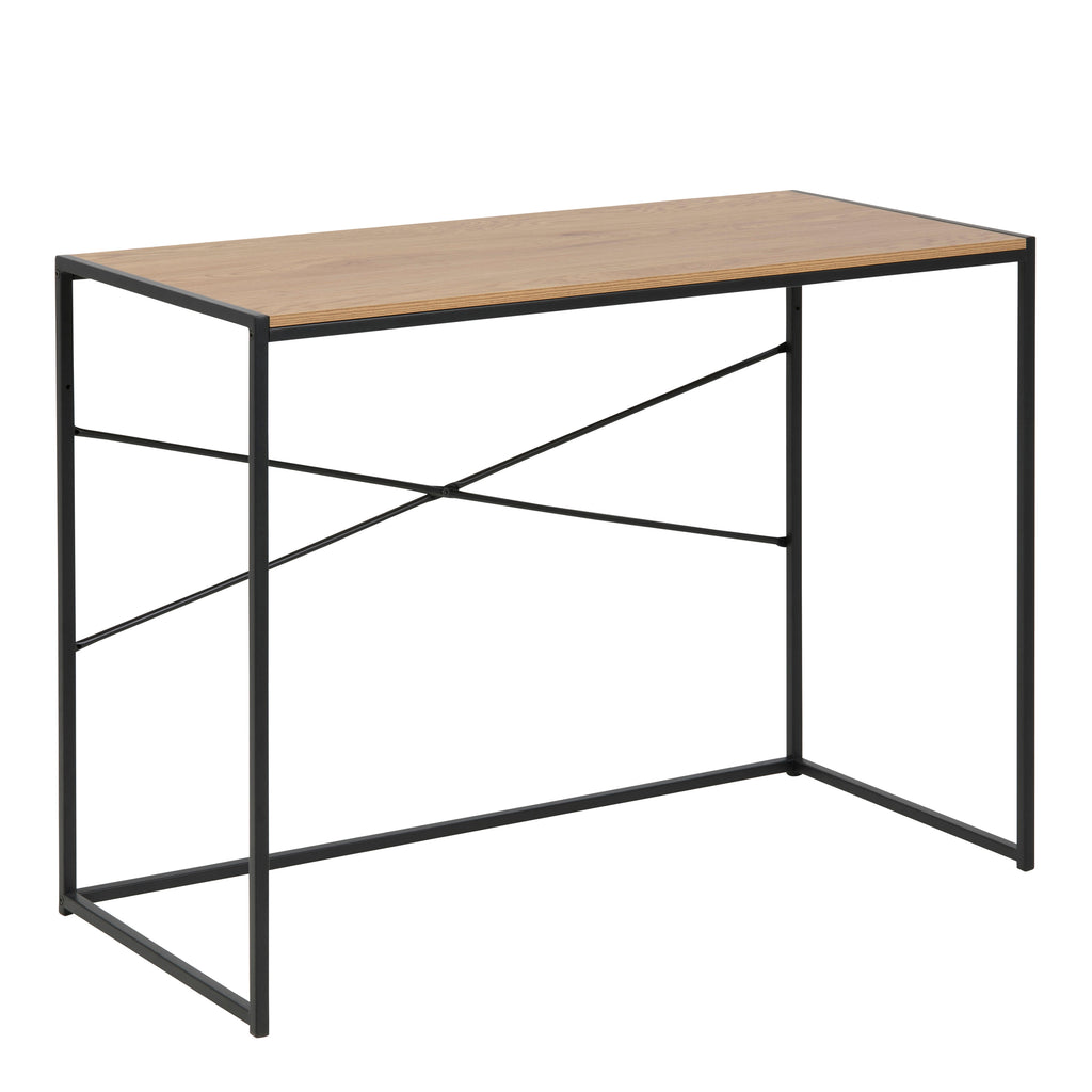 Seaford Wide Grey Steel Bookcase With 4 Grey Melamine Shelves