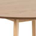 Roxby Round Dining Table in Oak 105cm
