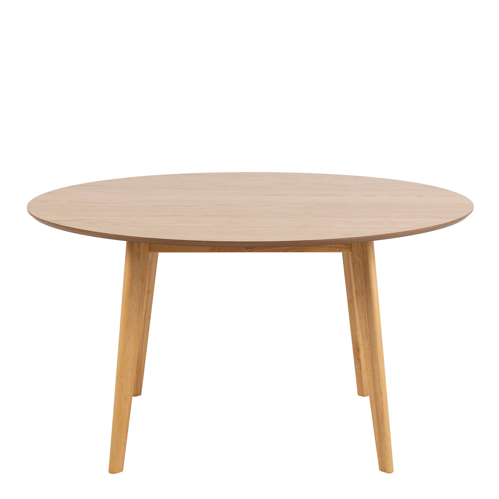 Roxby Round Dining Table in Oak 140cm