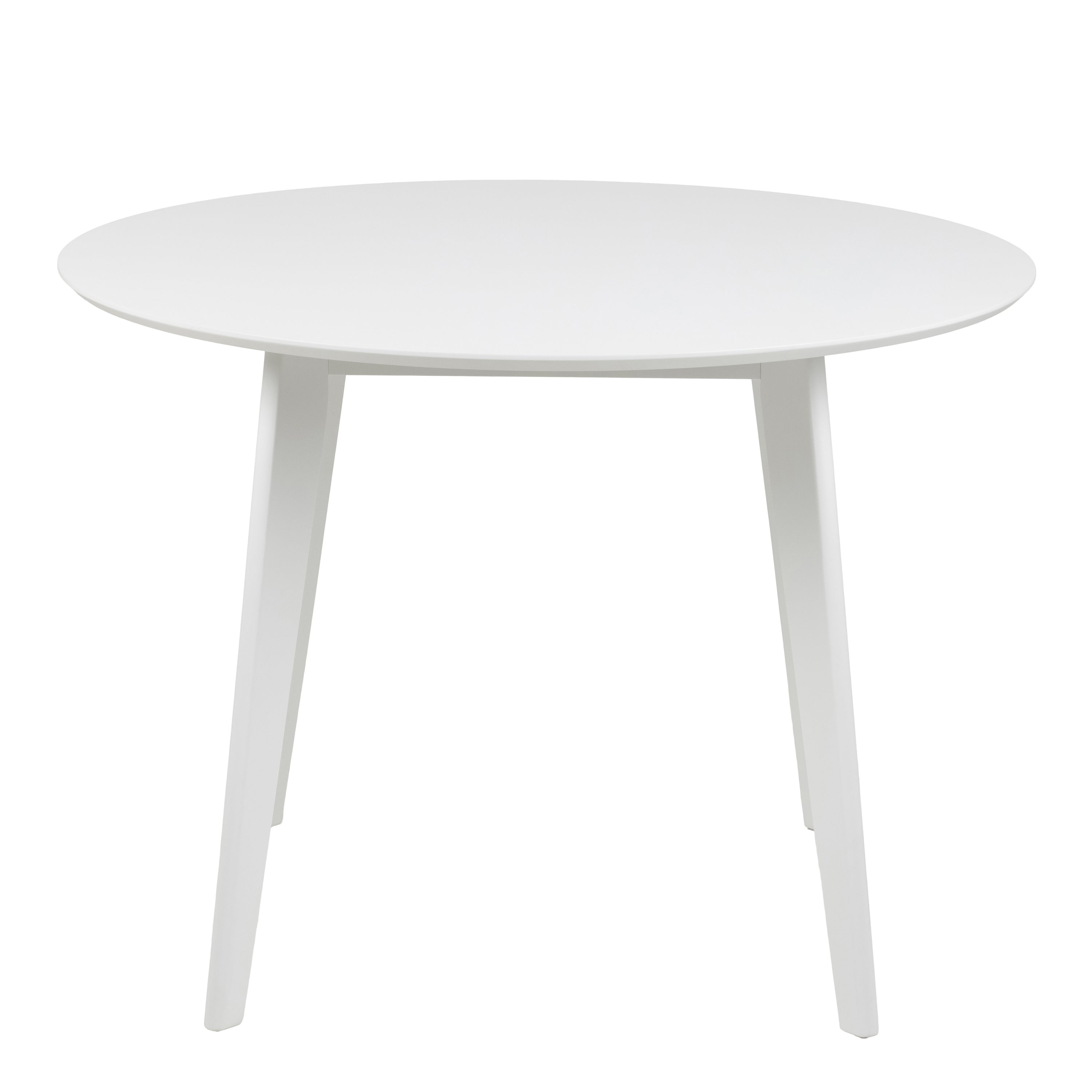 Roxby Round Dining Table in White 105cm