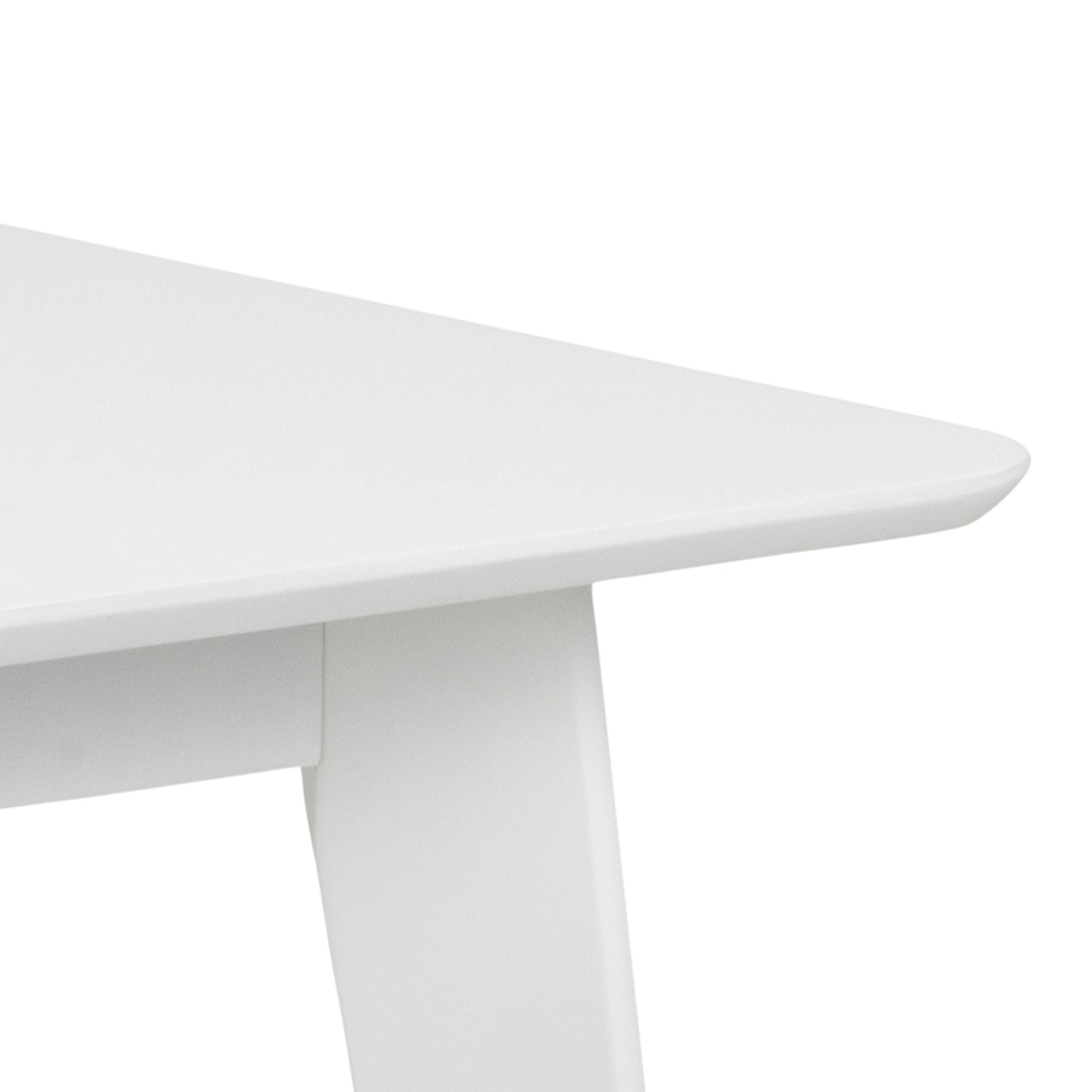 Roxby Square Dining Table in White 120x80cm