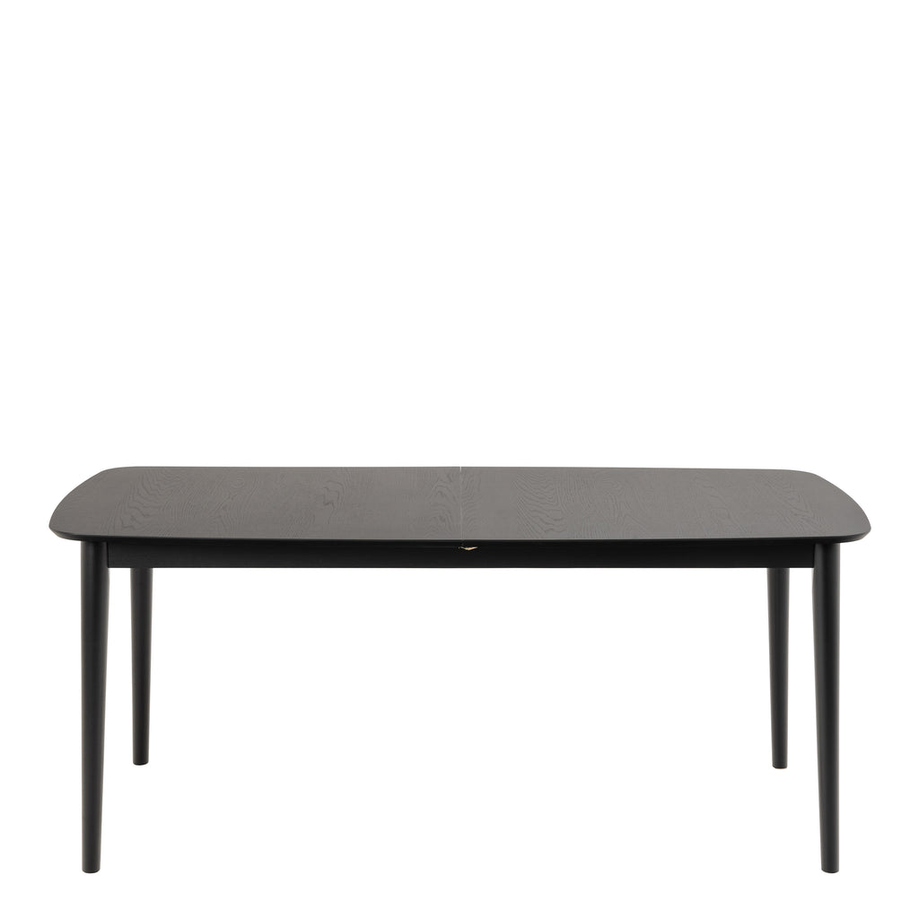 Montreux Rectangular Extending Dining Table in Black 180-219 cm