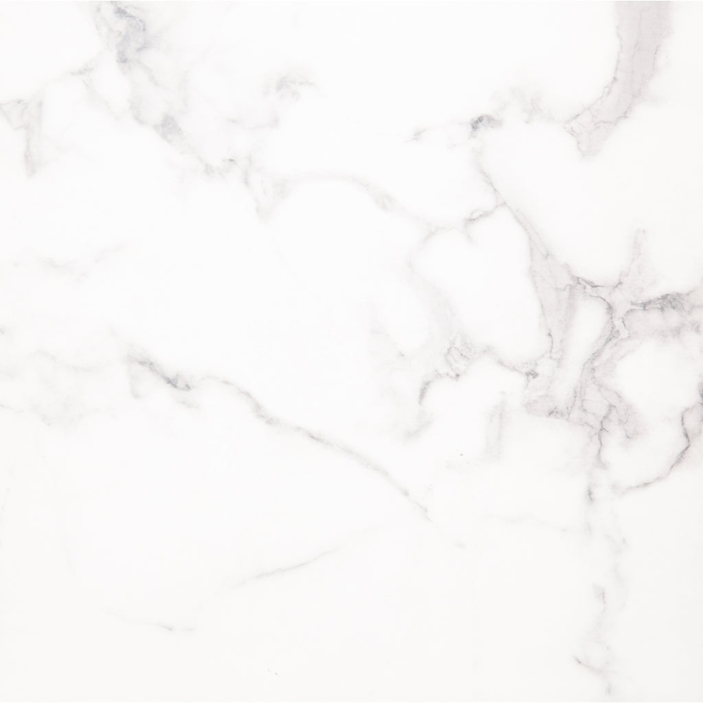 Dice Round Coffee Table Set of 2 in White Marble and Carrara Rough Paper