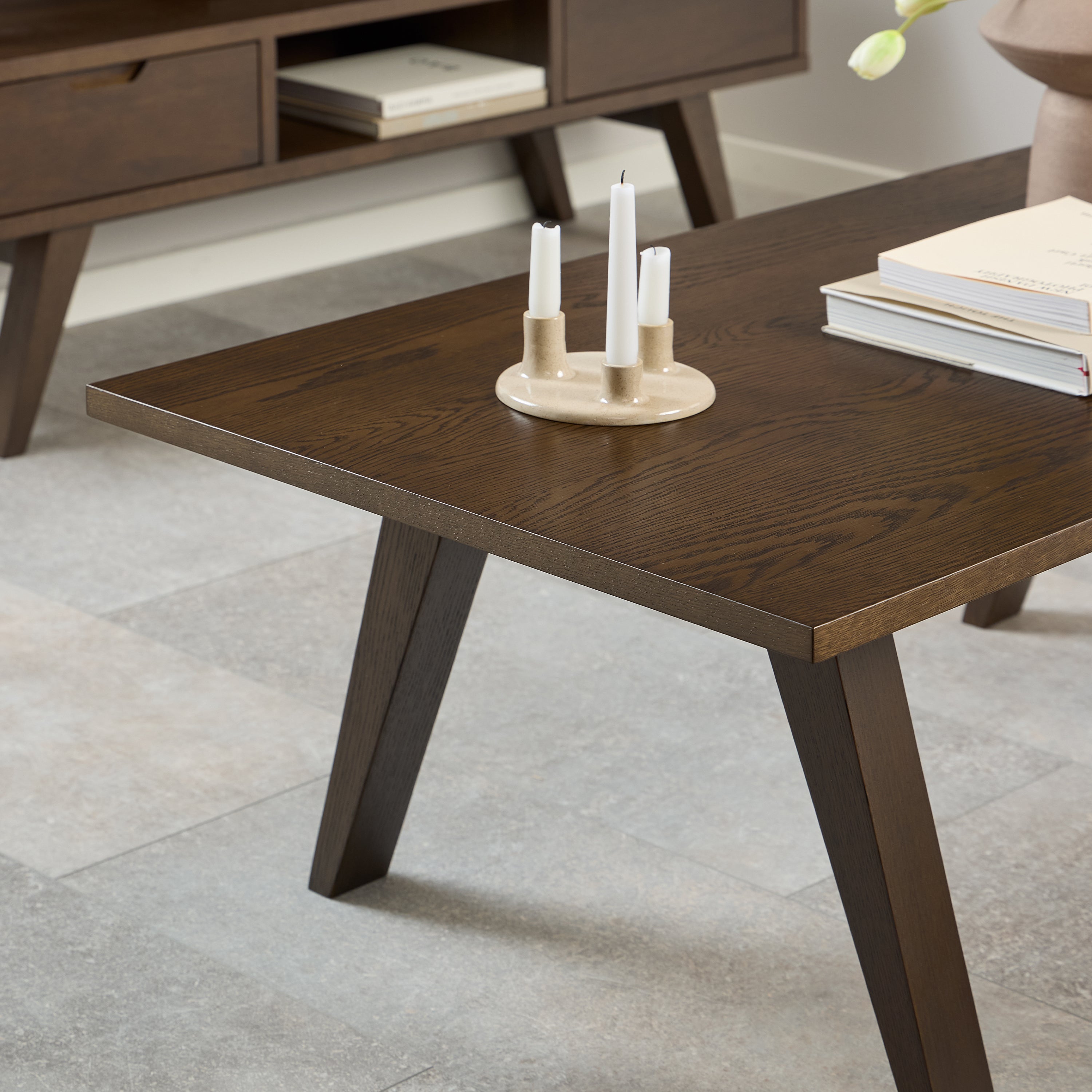 A-Line Coffee Table in Smoked Oak