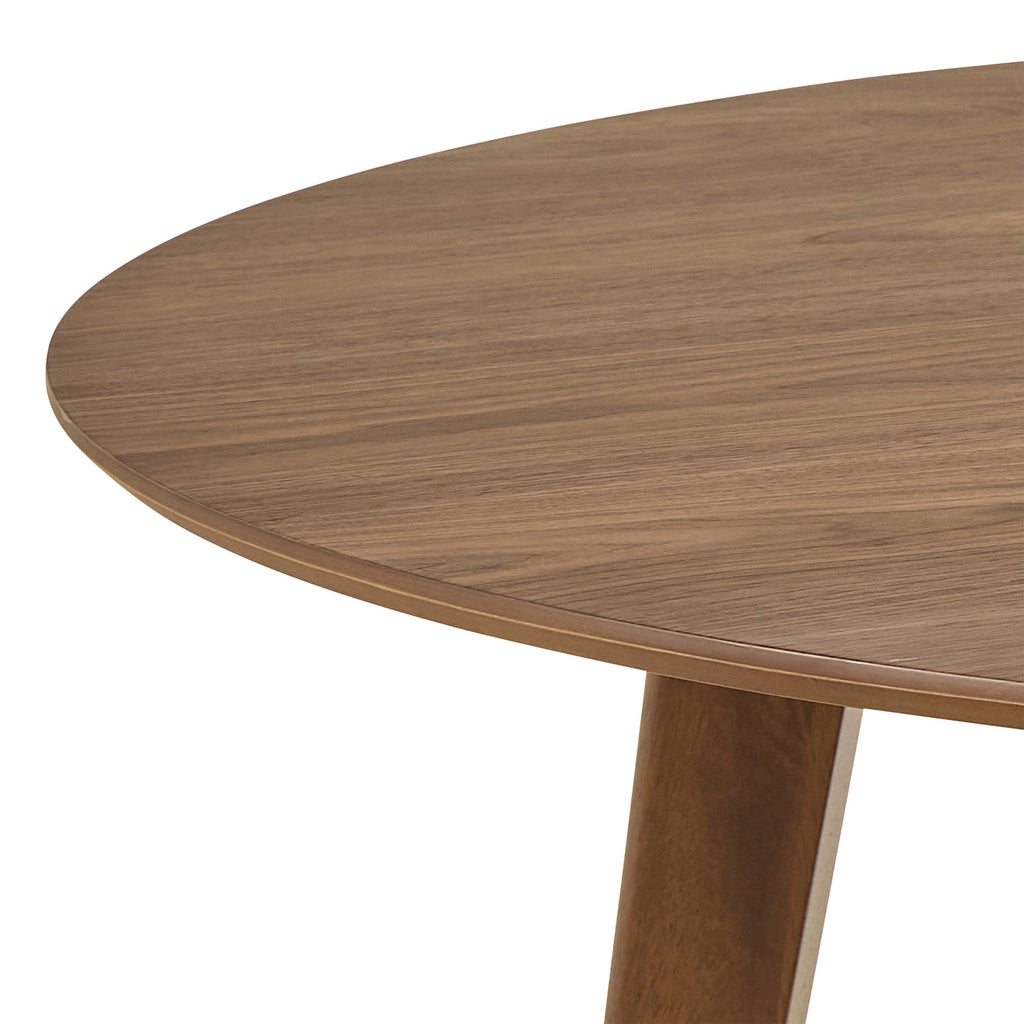 Roxby Round Dining Table in Walnut 140cm