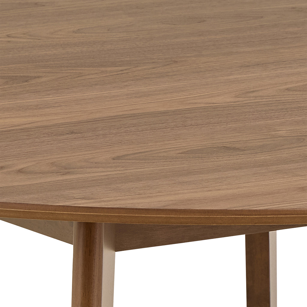 Roxby Round Dining Table in Walnut 140cm