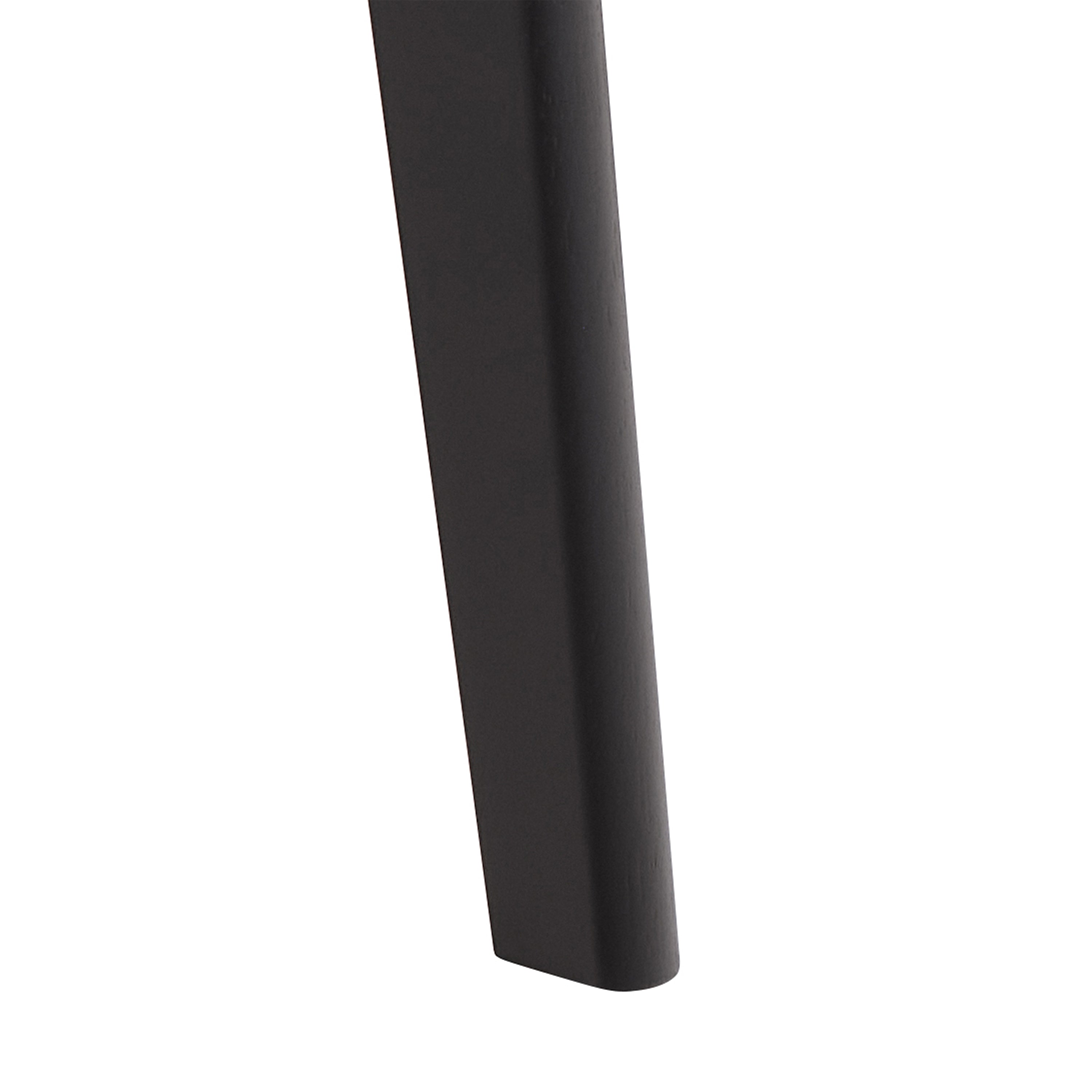 Roxby Round Dining Table in Matt Black 120cm