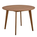Roxby Round Dining Table in Walnut 120cm includes 4 Roxby Dining Chairs in Walnut