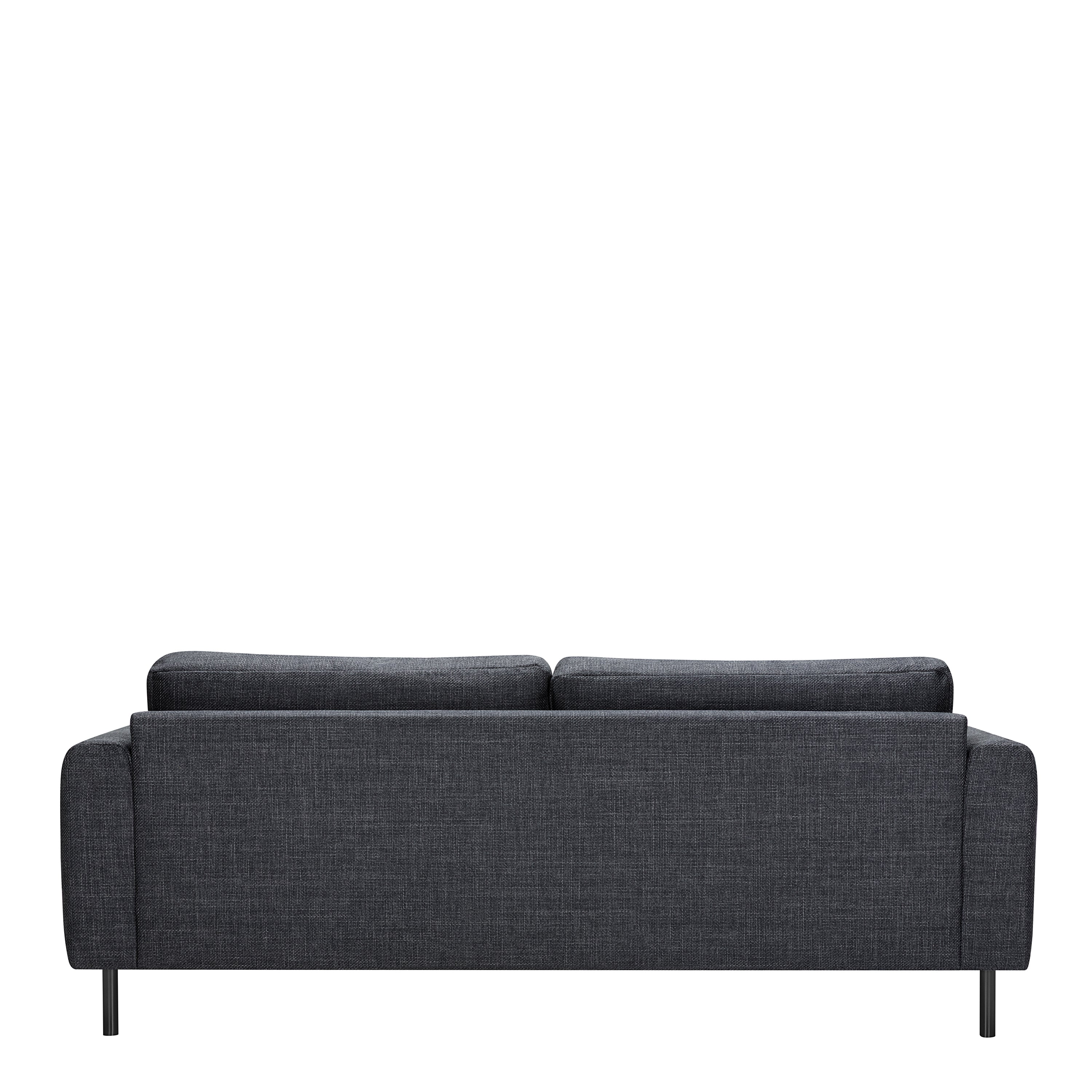 Omaha Set of 2 x 3 Seater Sofas in Basel Dark Grey Fabric
