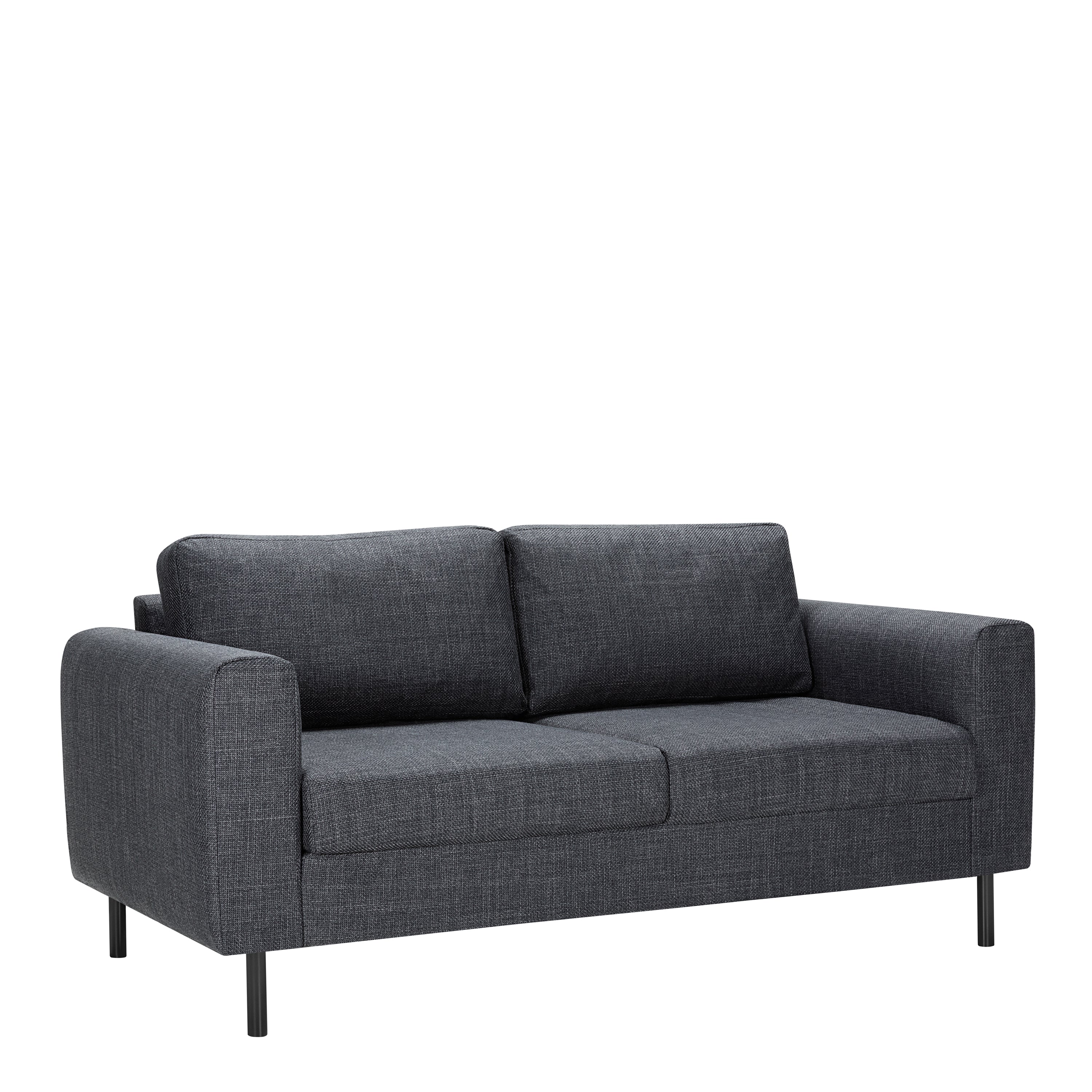 Omaha 2 + 3 Seater Sofa set in Basel Dark Grey Fabric
