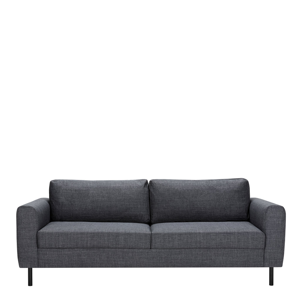 Omaha 2 + 3 Seater Sofa set in Basel Dark Grey Fabric