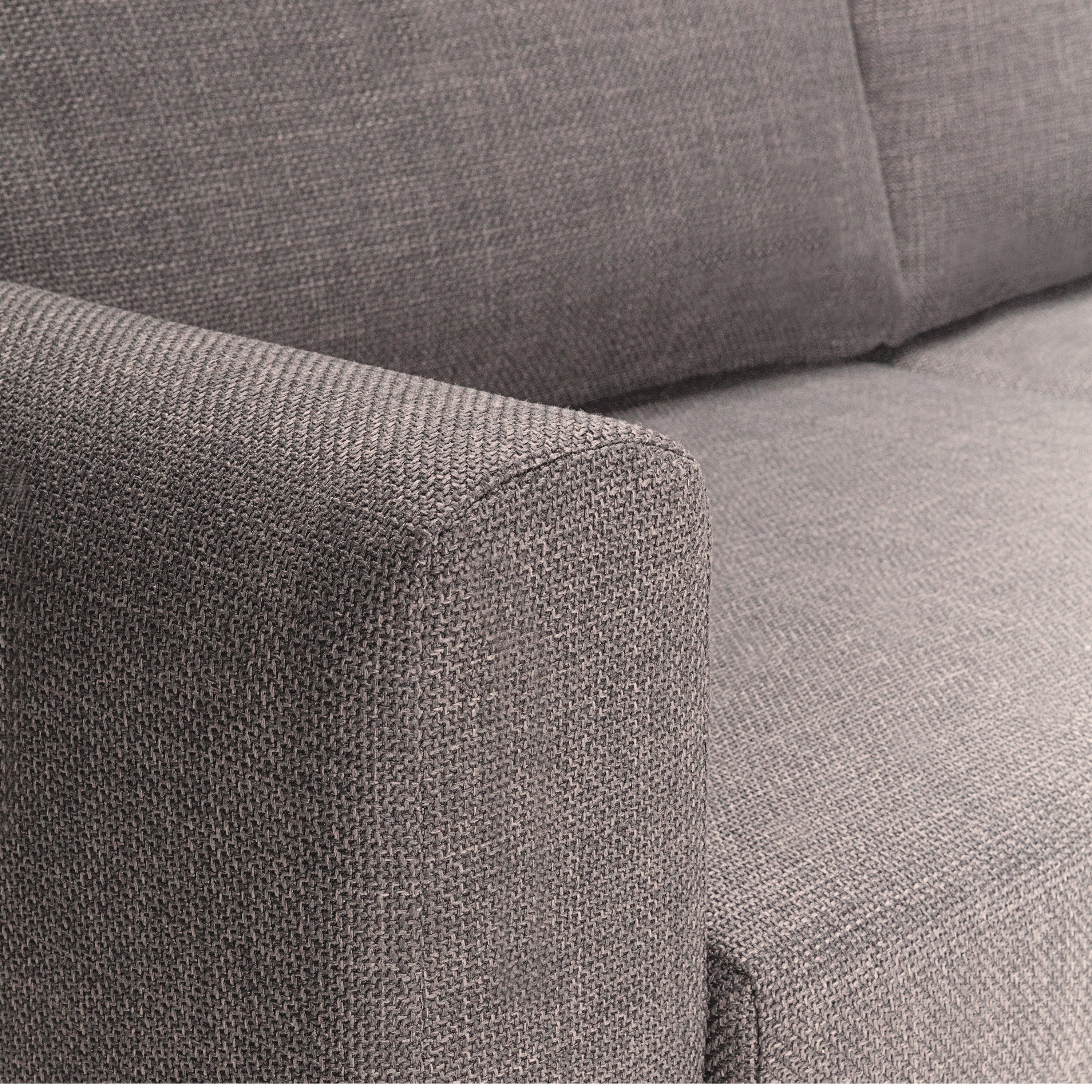 Omaha 2 + 3 Seater Sofa set in Basel Light Grey Brown Fabric