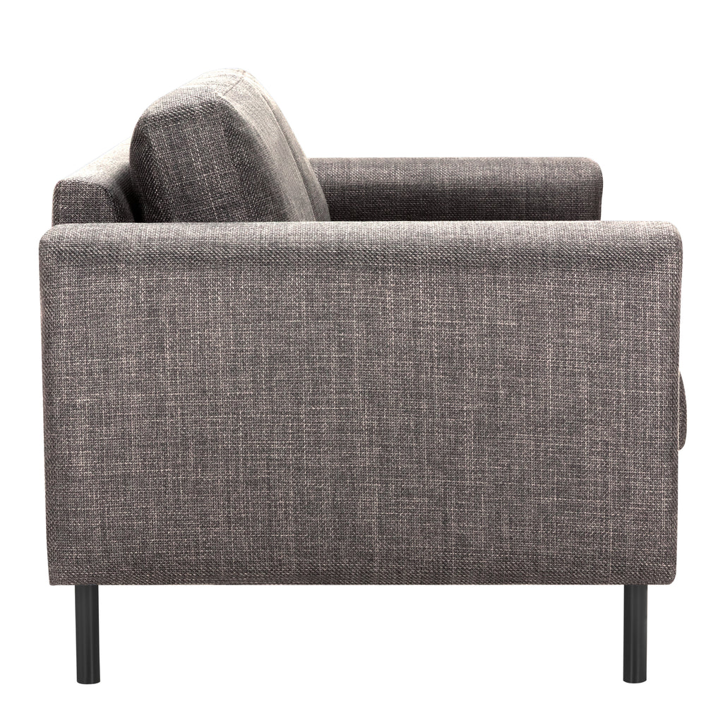 Omaha 2 + 3 Seater Sofa set in Basel Light Grey Brown Fabric