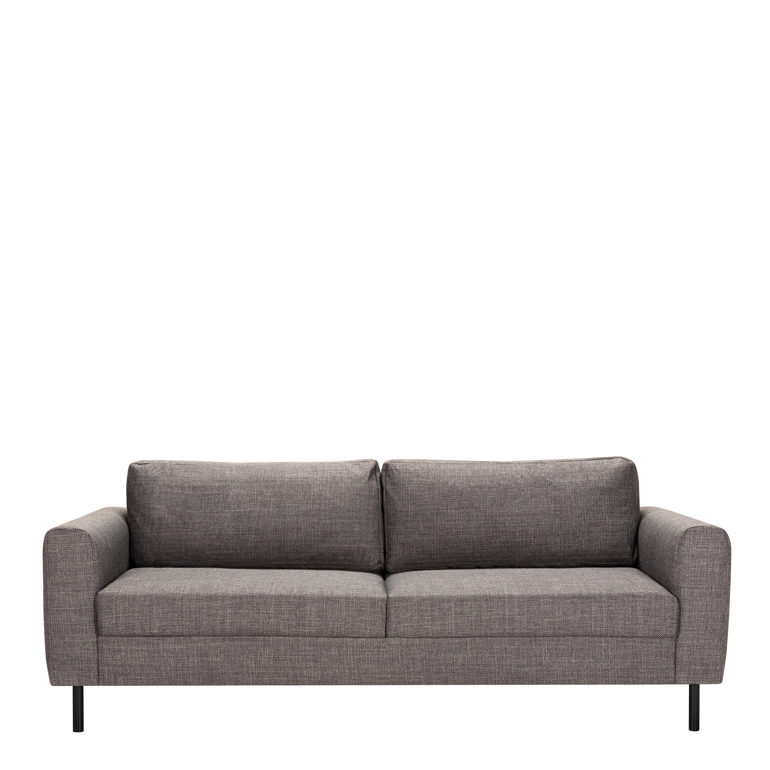 Omaha 2 + 3 Seater Sofa set in Basel Light Grey Brown Fabric