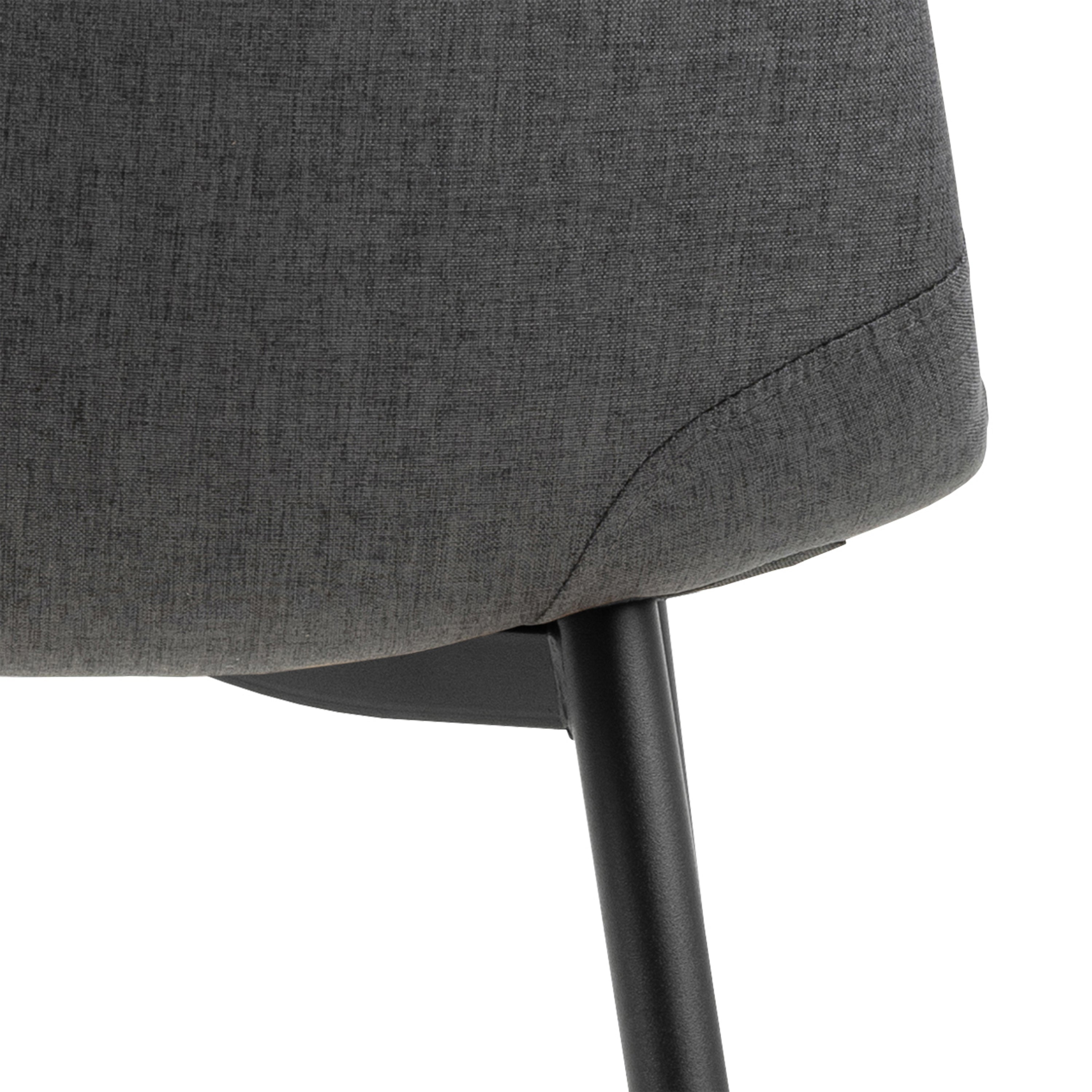 Wilma Dining Table with Oak Top & Black Legs 120x80cm includes 4 Celia Dining Chairs in Light Grey