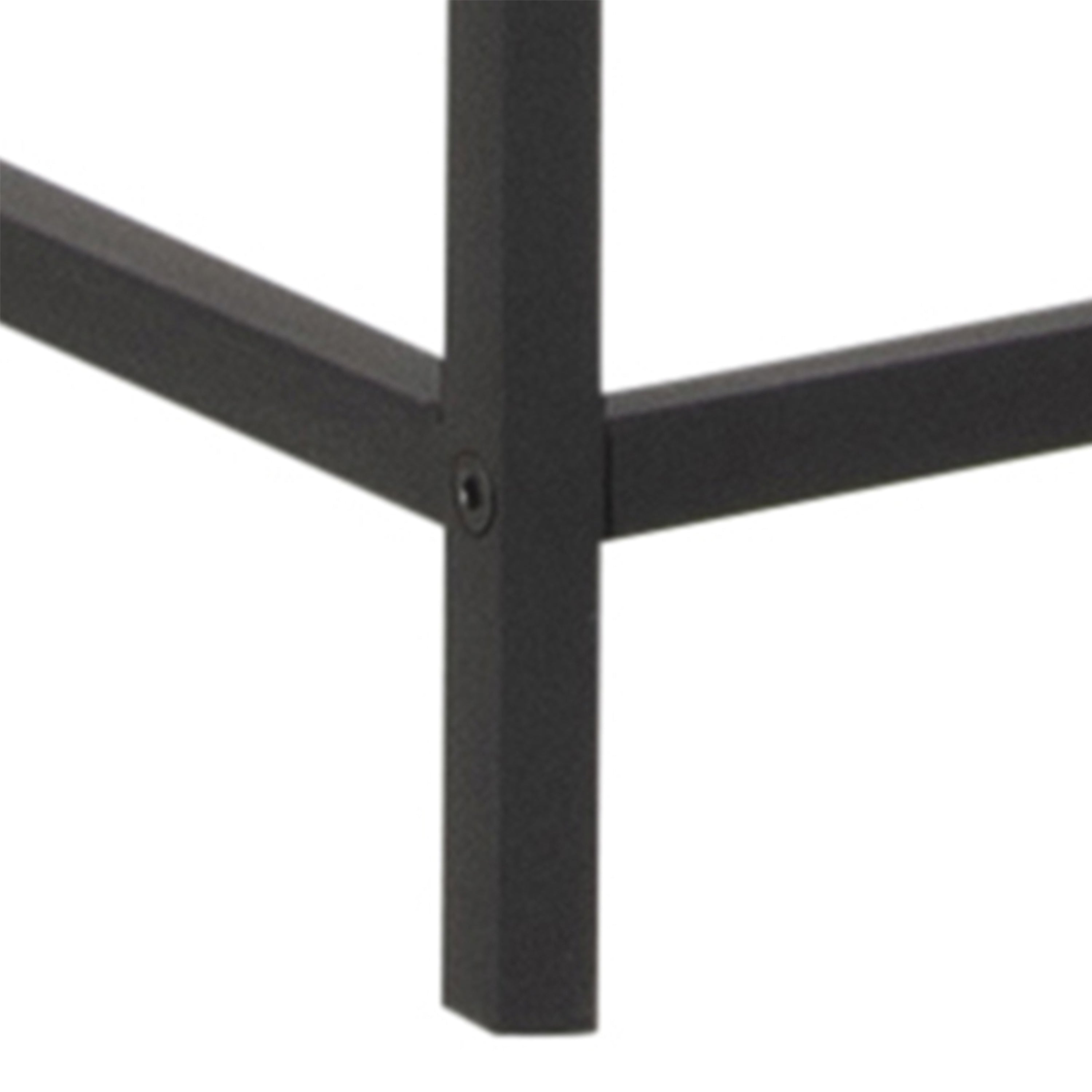 Seaford Wide Grey Steel Bookcase With 4 Grey Melamine Shelves