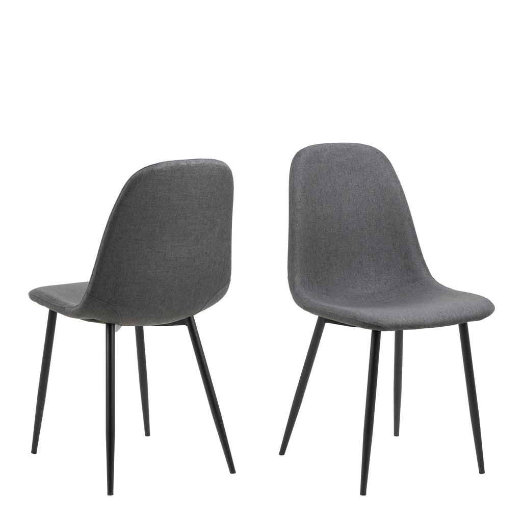 Malta Ceramic Round Dining Table in Black 90cm includes 4 Celia Dining Chairs in Light Grey