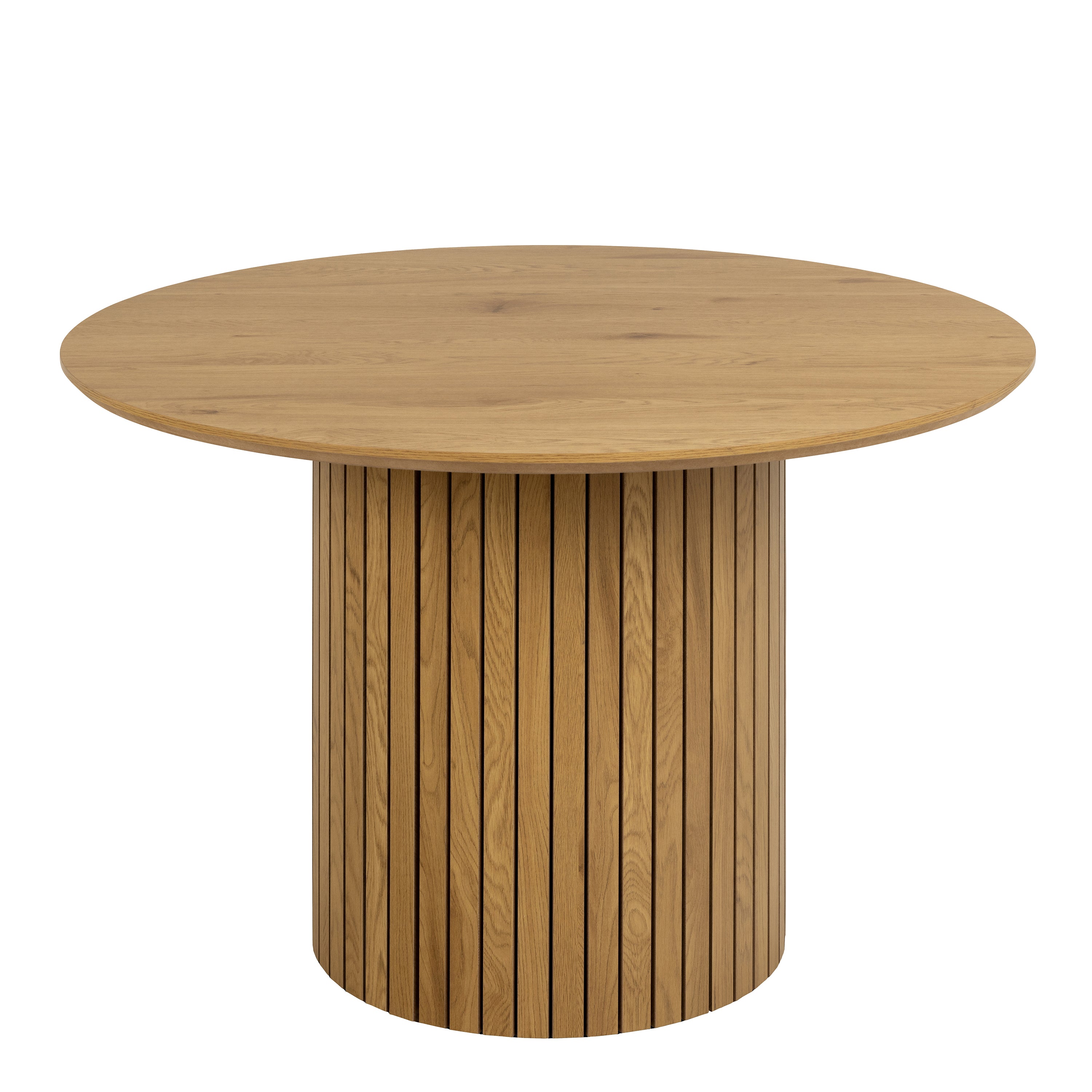 Yale Dining Table in Oak 120cm includes 4 Ines Dining Chairs in Olive Green