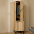 Albany Wardrobe 2 Doors in Oak/Black Legs