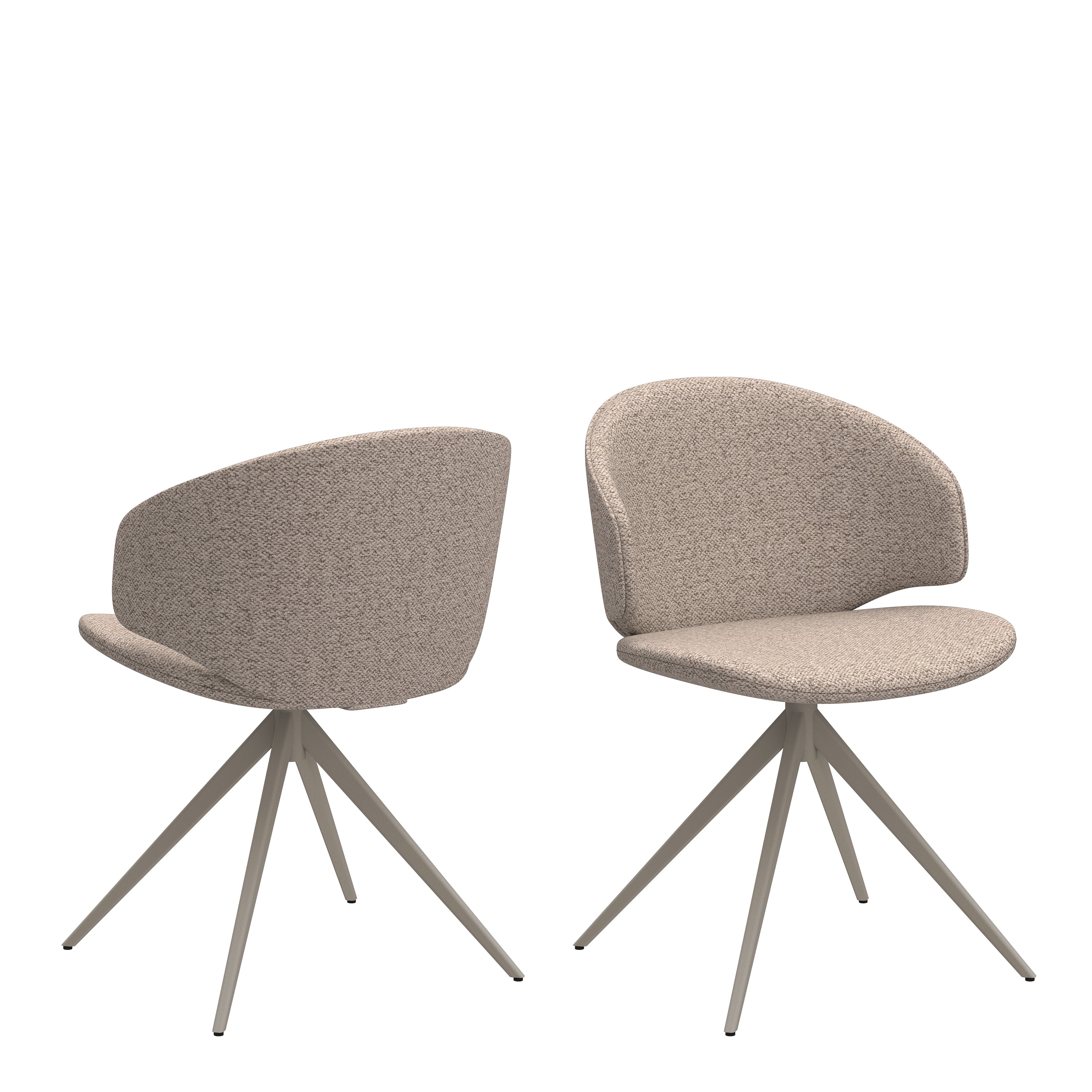 Palermo Ceramic Dining Table in Grey 160x90cm includes 4 Ella Swivel Beige Dining Chairs