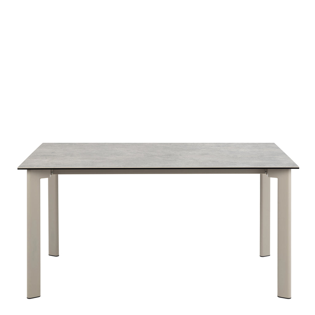 Palermo Ceramic Dining Table in Grey 160x90cm