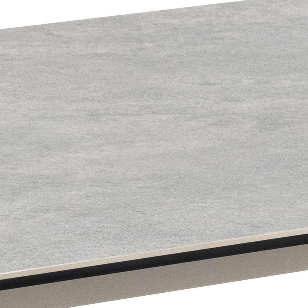 Palermo Ceramic Dining Table in Grey 160x90cm