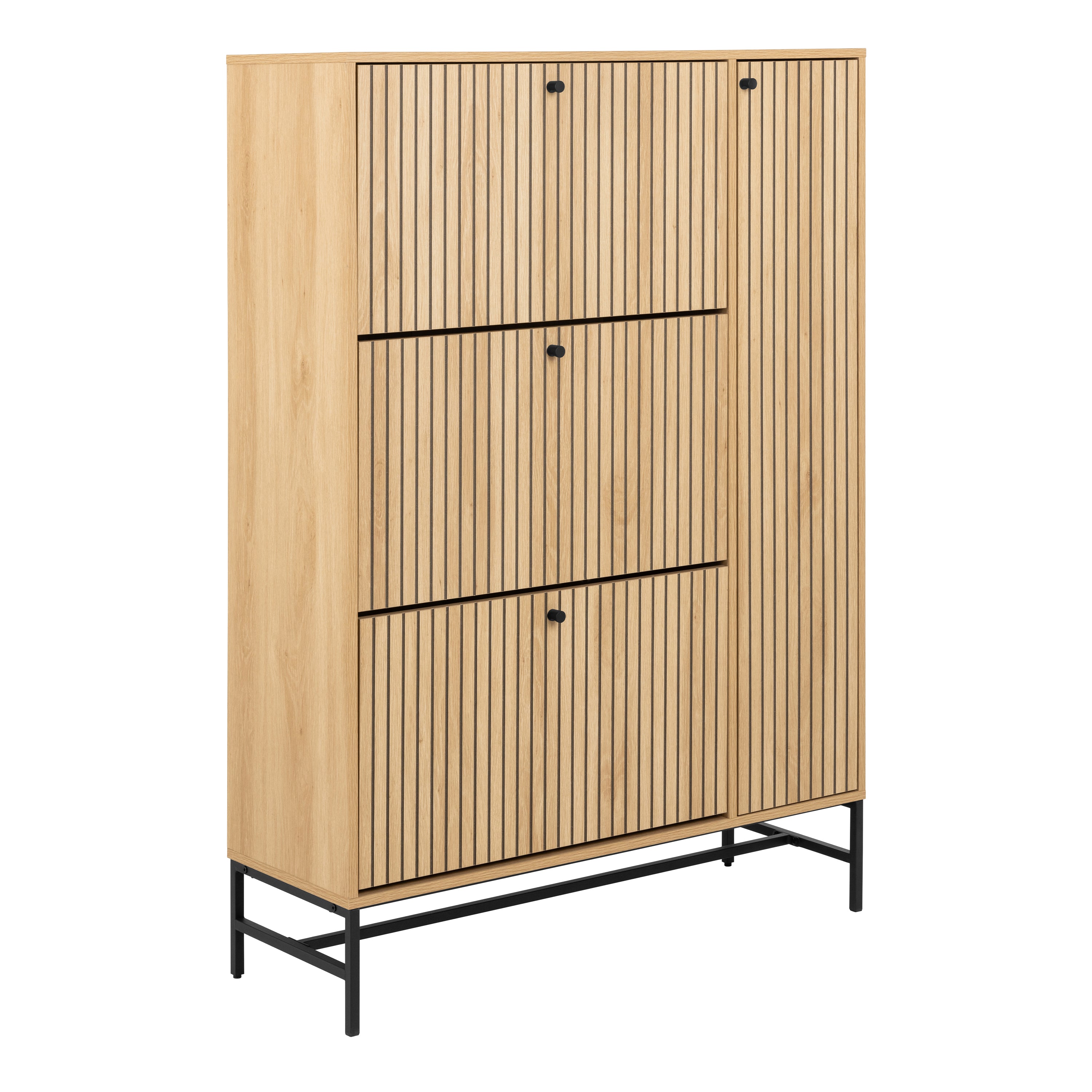 Albany Shoe Cabinet 1 Flip Down Door In Oak