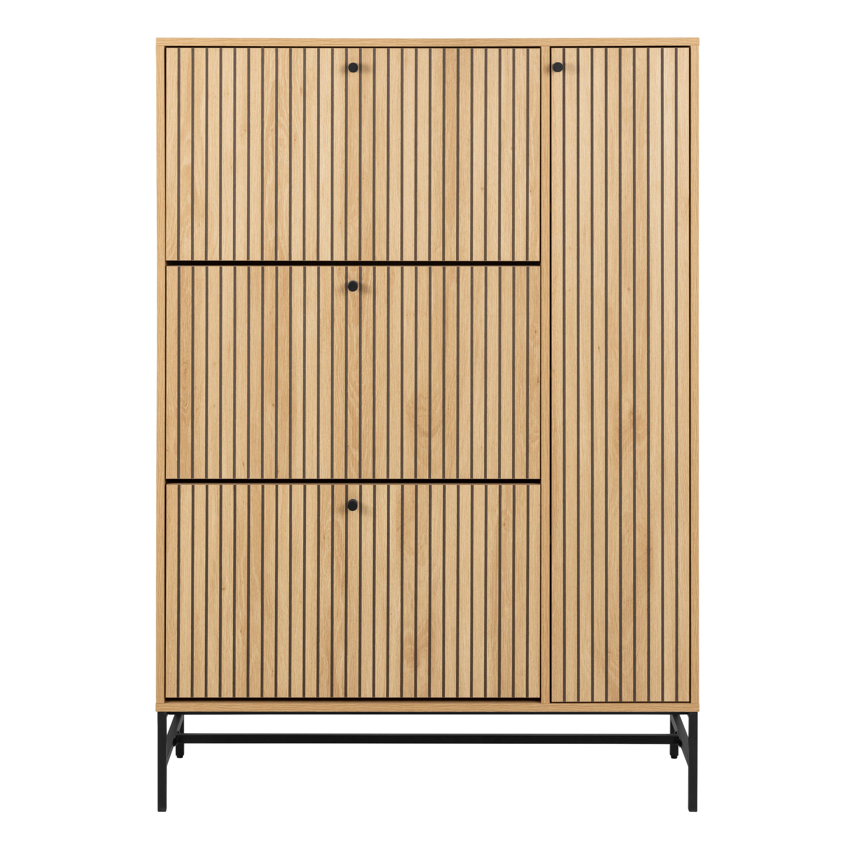 Albany Shoe Cabinet 1 Flip Down Door In Oak