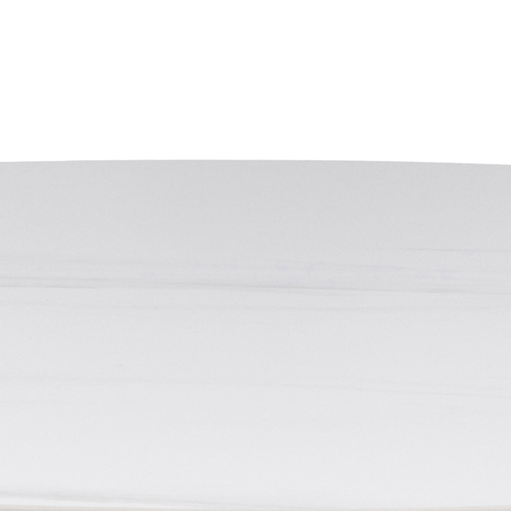Malta Round Bar Table in Ceramic White