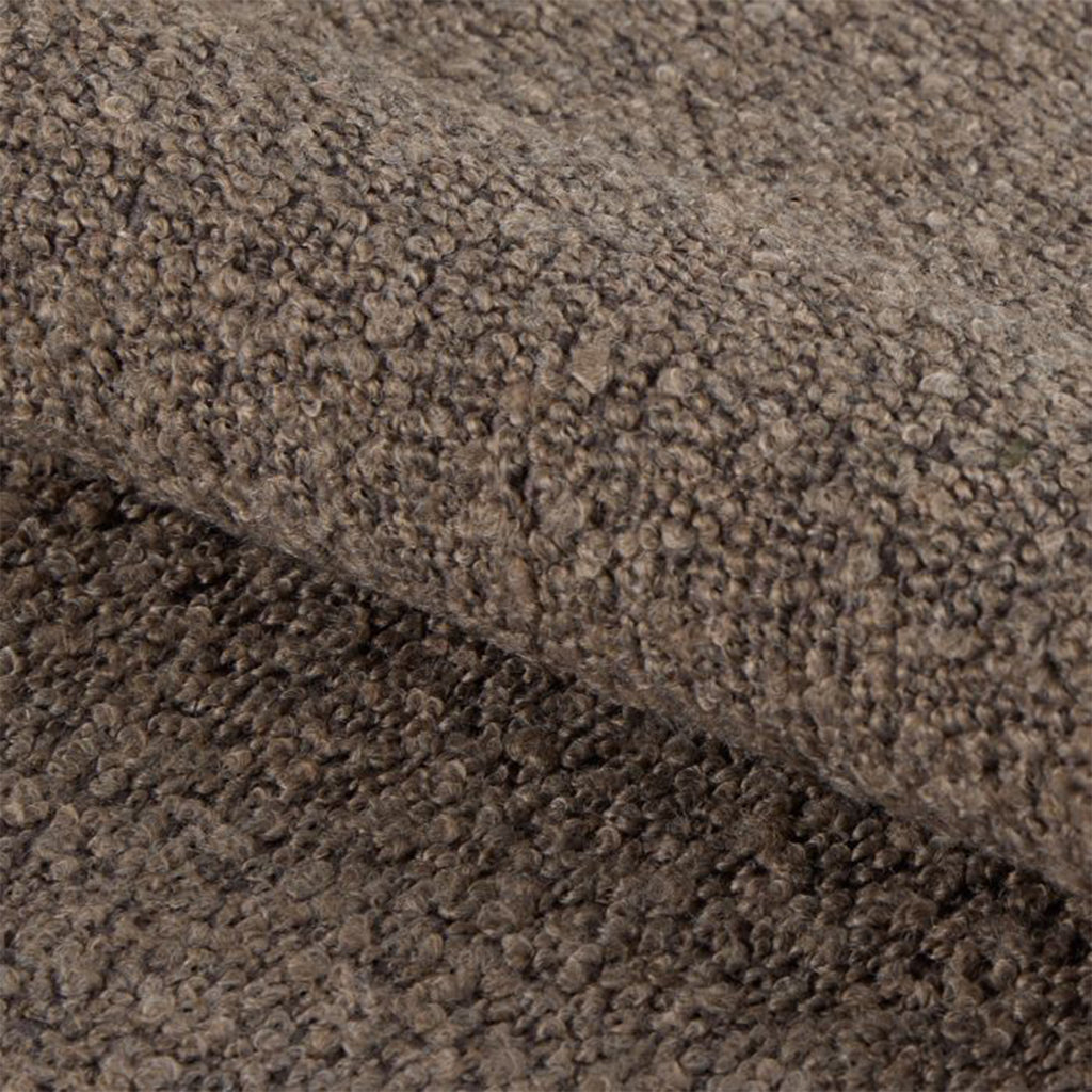 Midfield Left Hand Facing 2 Seater Chaise Longue in Boucle Taupe Fabric