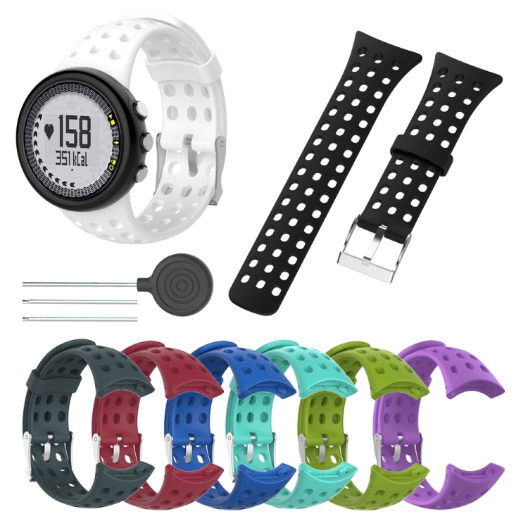 Silicone Male  Watch Band for SUUNTO M1 / M2 / M4 / M5(Black)