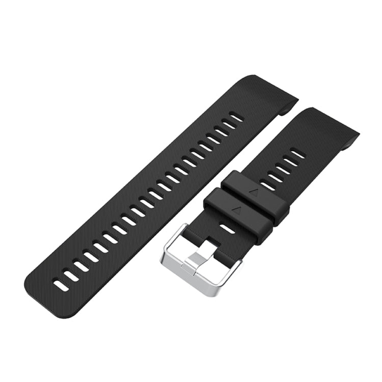Silicone Sport Watch Band for Garmin Forerunner 35(Black)