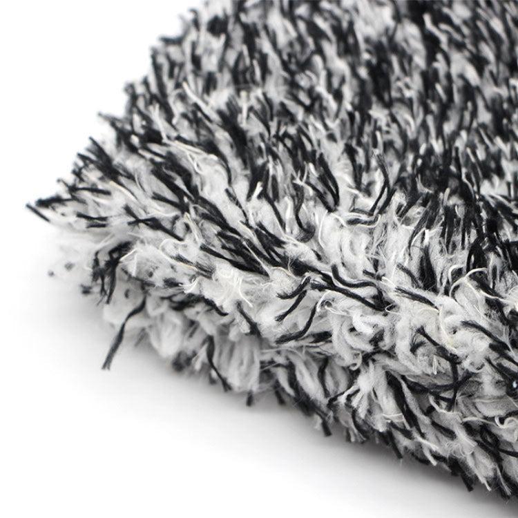 Microfiber Dusting Mitt Car Window Washing Cleaning Cloth Duster Towel Gloves (Black)