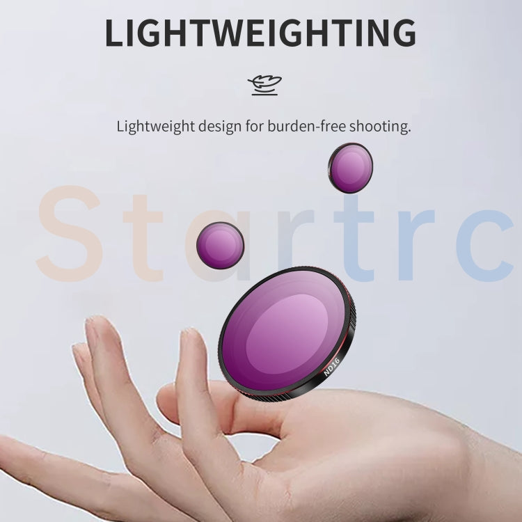 For Insta360 GO3S STARTRC 4 in 1 ND8 ND16 ND32 ND64 Camera Lens Filter, ND8 ND16 ND32 ND64