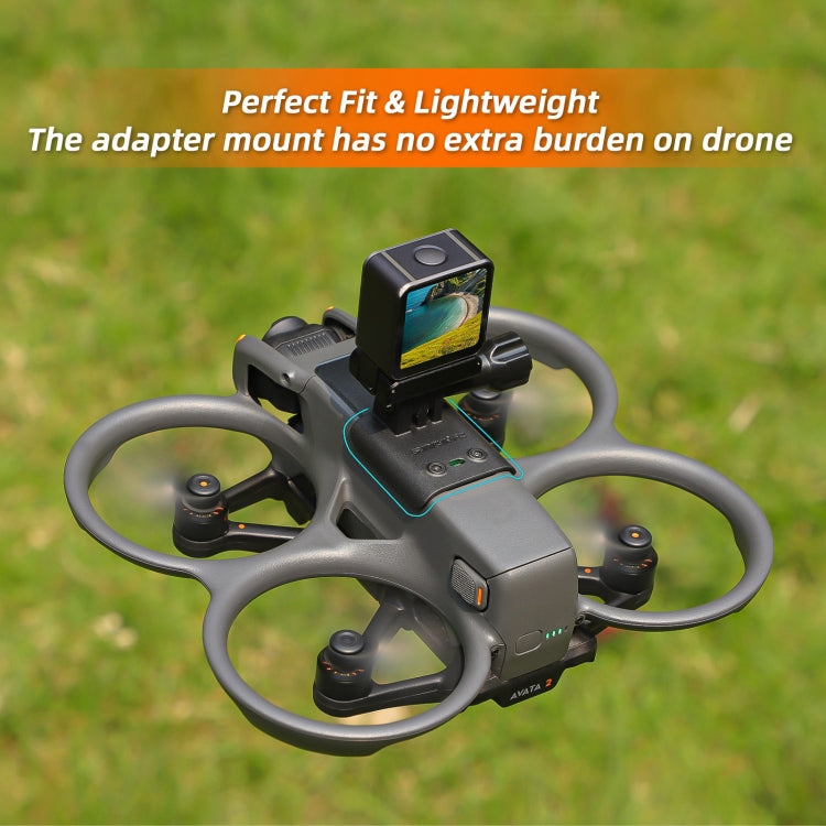 For DJI Avata 2 Sunnylife Action Camera Holder Mount Drone Light Bracket, For DJI Avata 2