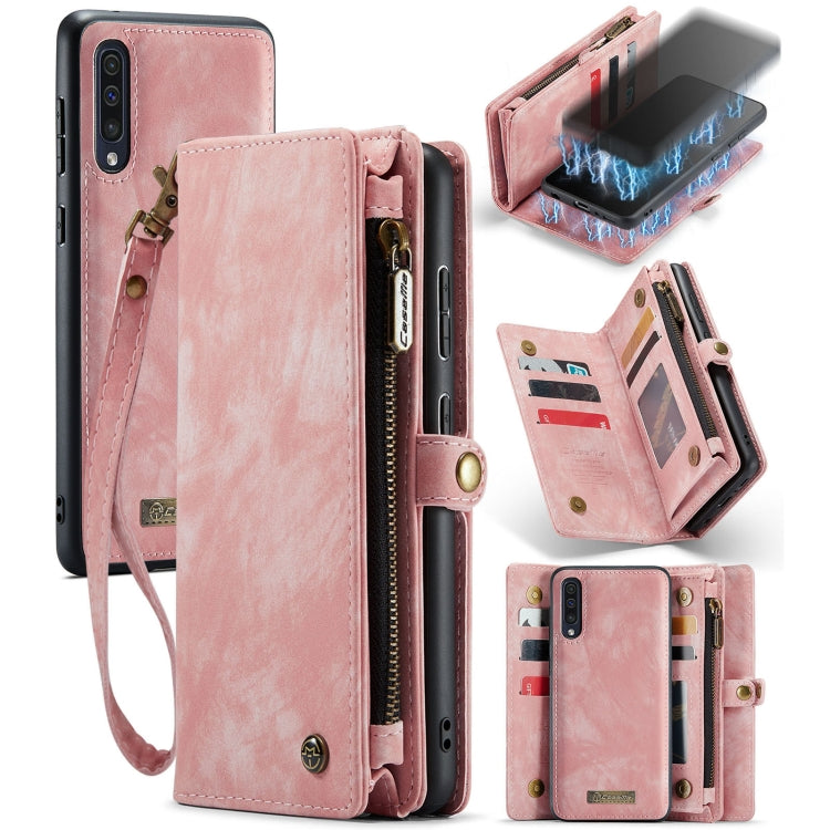 CaseMe-008 Detachable Multifunctional Horizontal Flip Leather Case with Card Slot & Holder & Zipper Wallet & Photo Frame, For Samsung Galaxy A70, For Samaung Galaxy A30S／A50S／A50