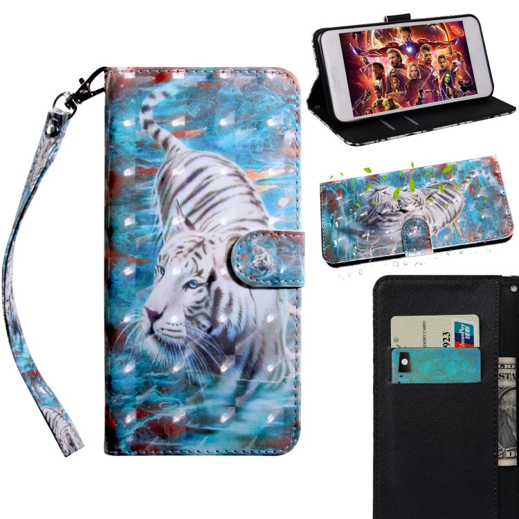 3D Painting Pattern Coloured Drawing Horizontal Flip TPU + PU Leather Case with Holder & Card Slots & Wallet, For Galaxy A40, For Galaxy A70